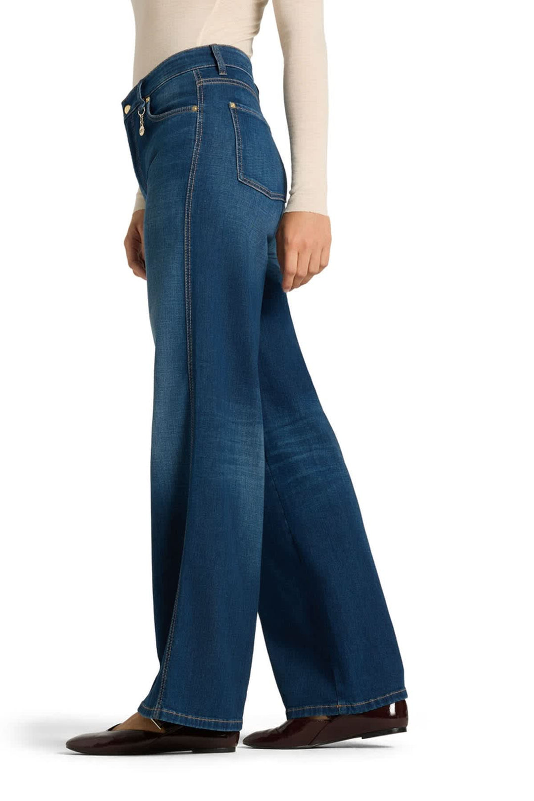 Jeans à jambe large Aimee pour femme Cambio