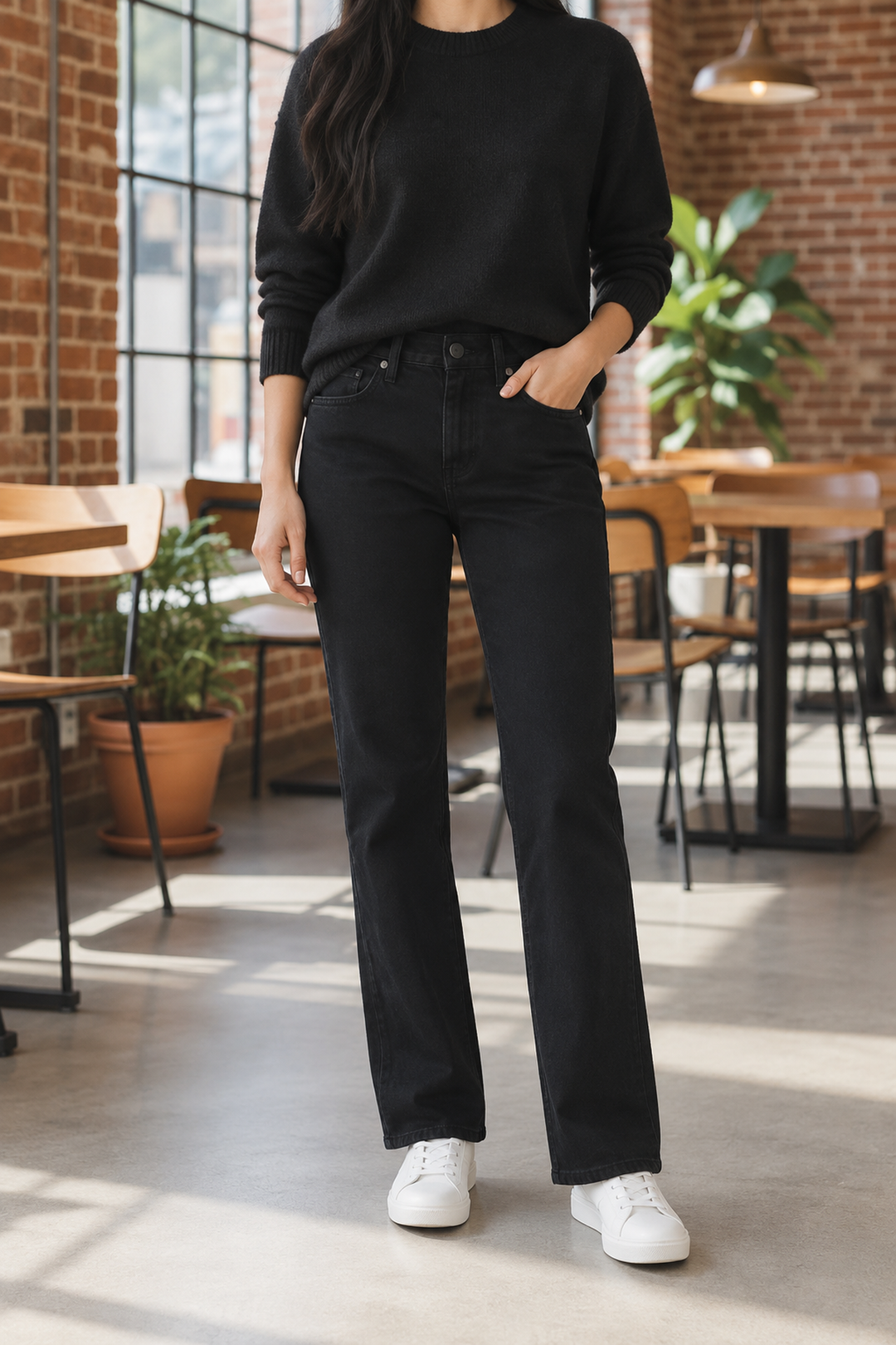 Jeans coupe droite
