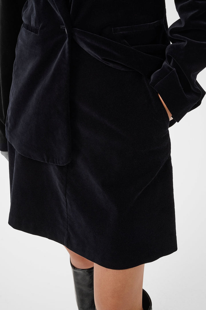Jupe courte en velours Lings pour femme Part Two