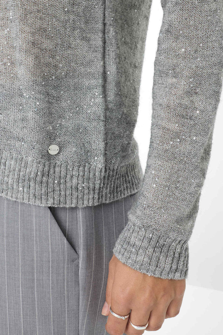 Tricot détails scintillants