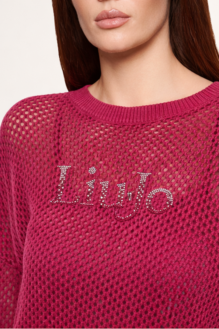 Liu Jo Sport openwork knit sweater