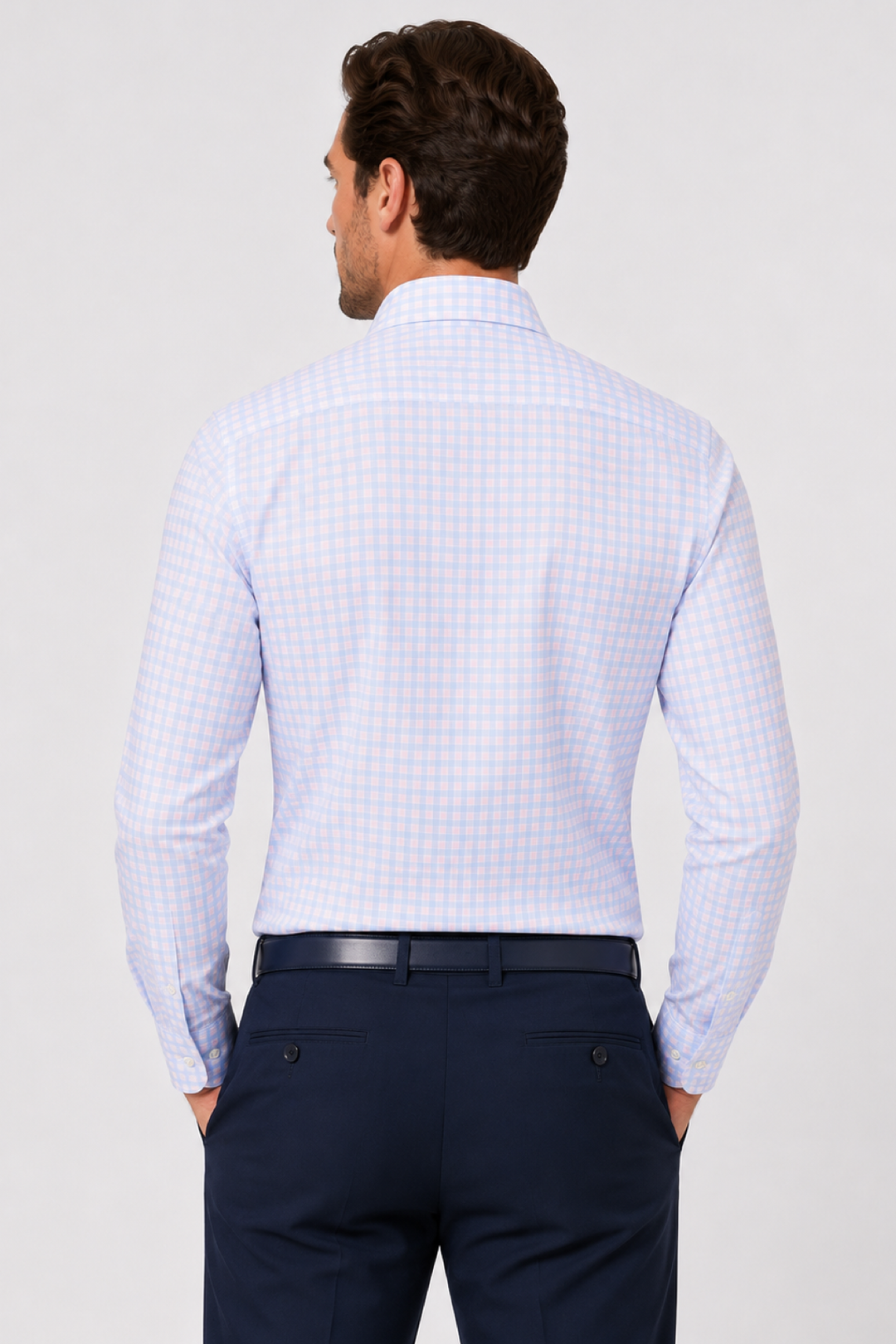 Chemise habillée à carreaux raffinés