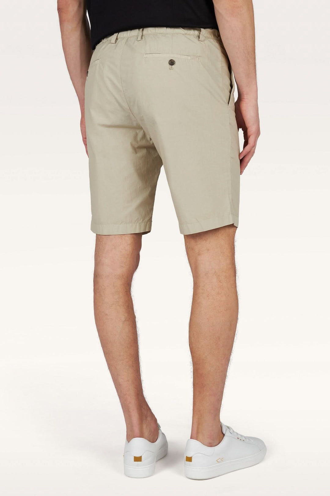 Ultra-lightweight cotton poplin Bermuda shorts