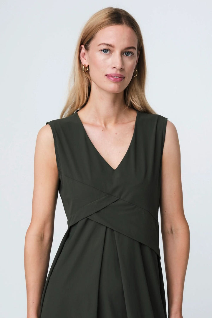 Robe midi à encolure en V