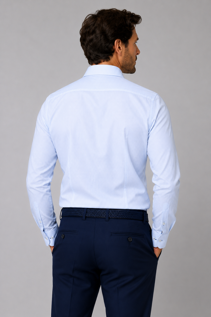 Micro-textured dress shirt