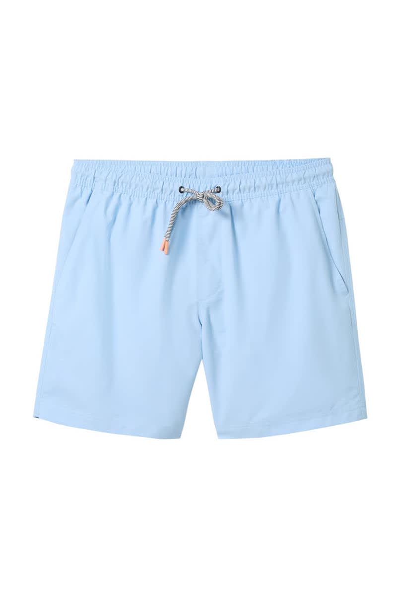 Vue de côté maillot Tom Tailor pour homme vert avec poches et cordon - Valérie Simon