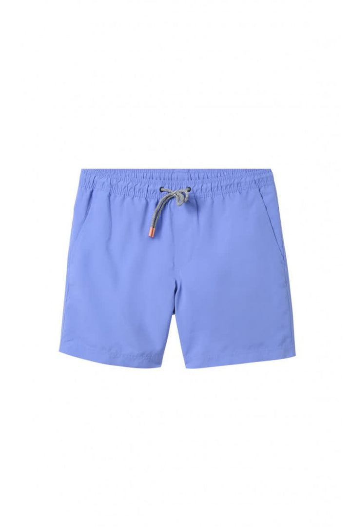 Vue de face maillot de bain Tom Tailor homme bleu avec taille élastique - Valérie Simon