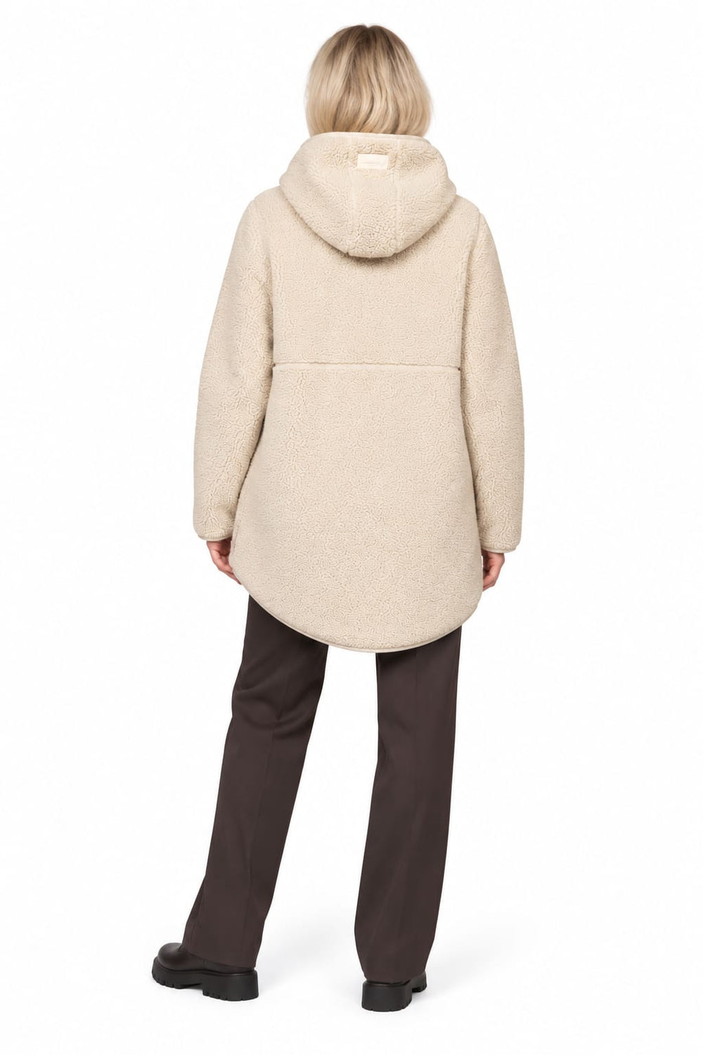 Ilse Jacobsen women's hooded sherpa coat