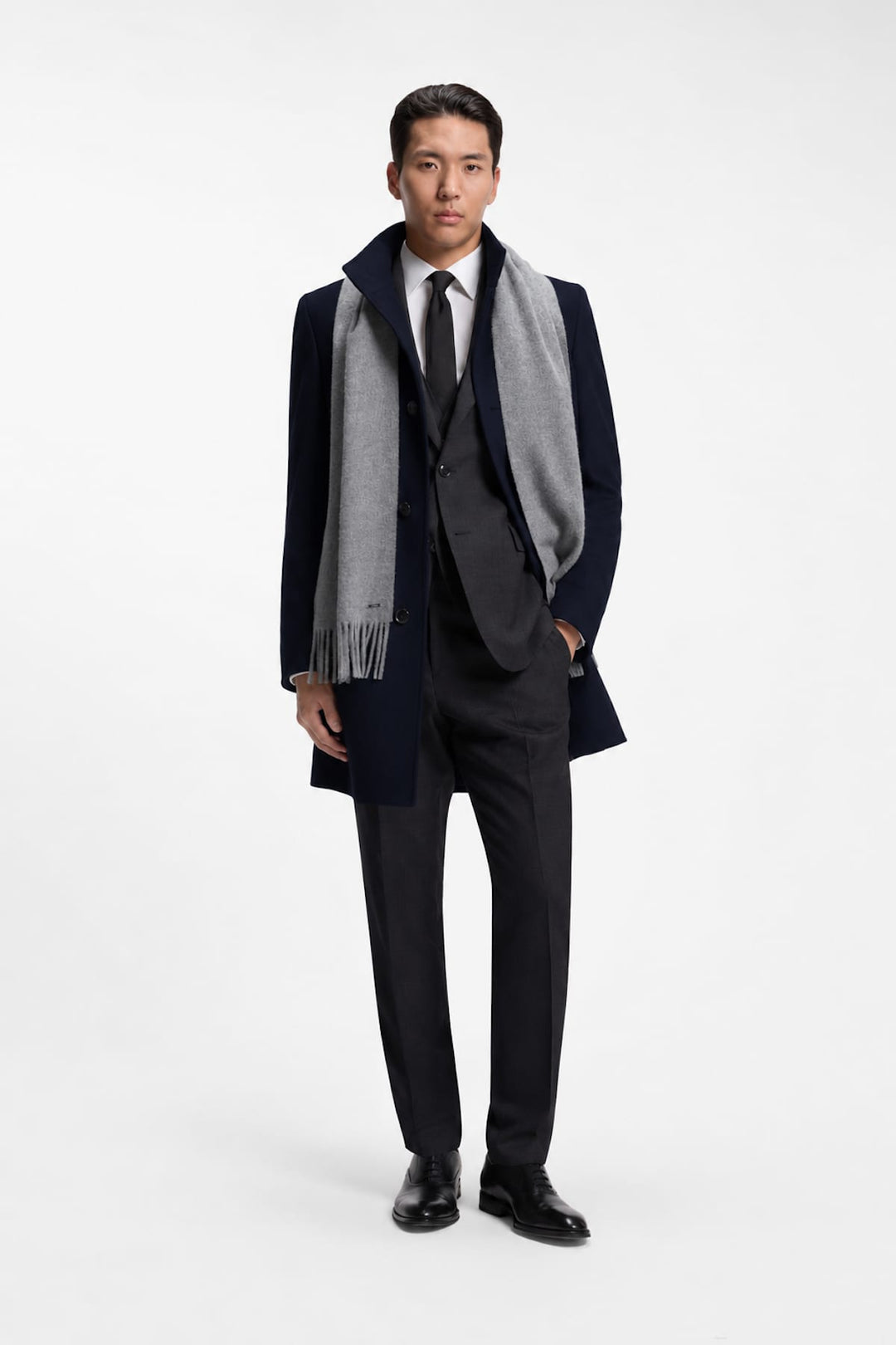 Manteau habillé à col montant pour homme Hugo boss