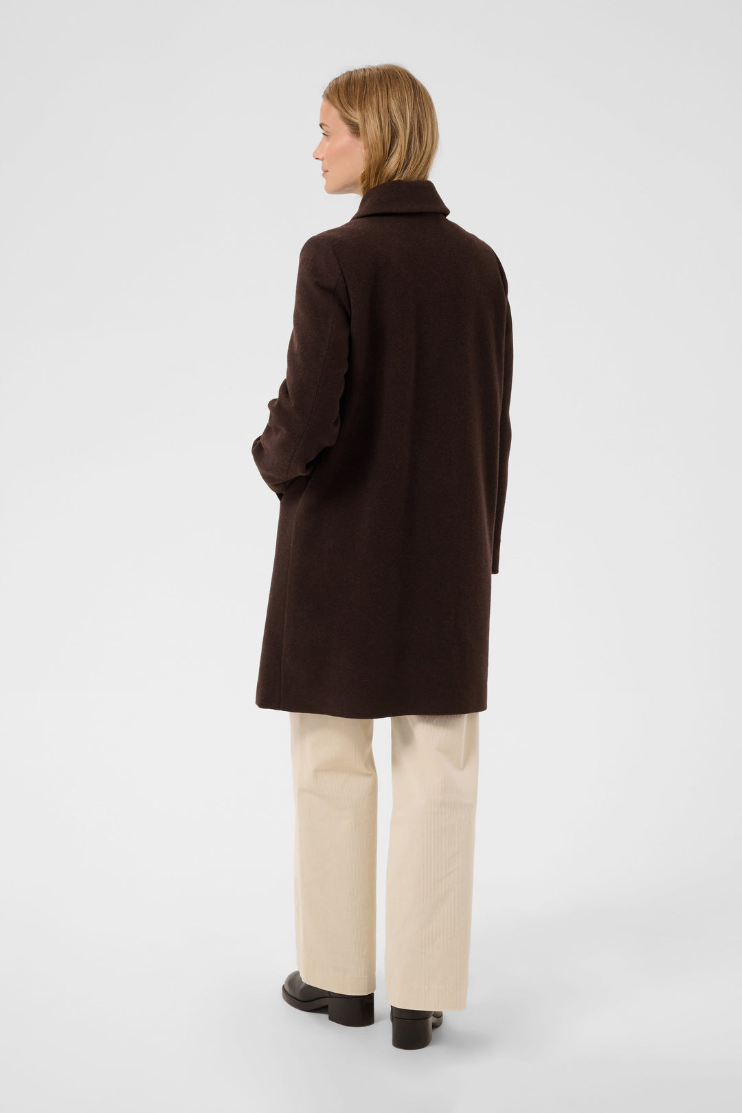 Manteau long Kamillas en mélange de laine pour femme Part Two