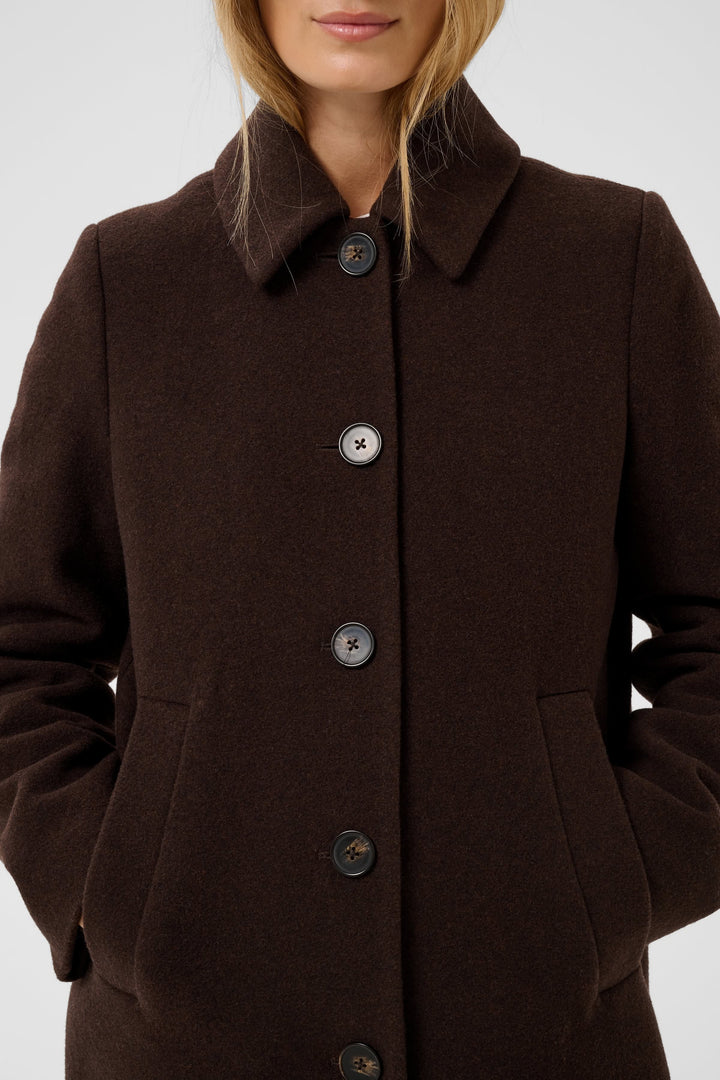 Manteau long Kamillas en mélange de laine pour femme Part Two