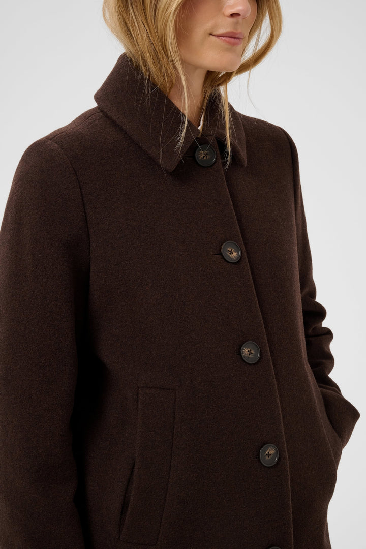 Manteau long Kamillas en mélange de laine pour femme Part Two