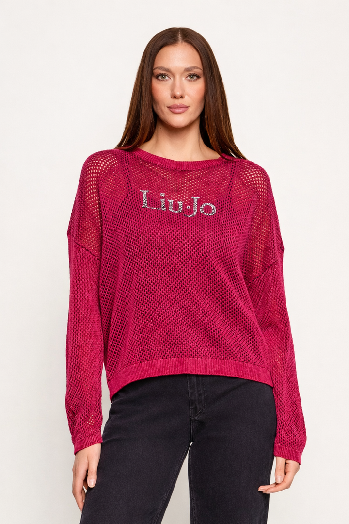 Liu Jo Sport openwork knit sweater
