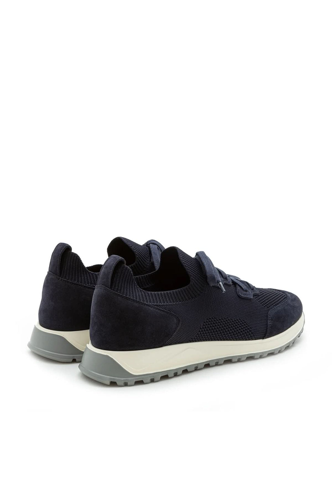 Sneaker homme cuir et tissu extensible, design élégant, semelle ultralégère, confort ultime pour un look décontracté chic.