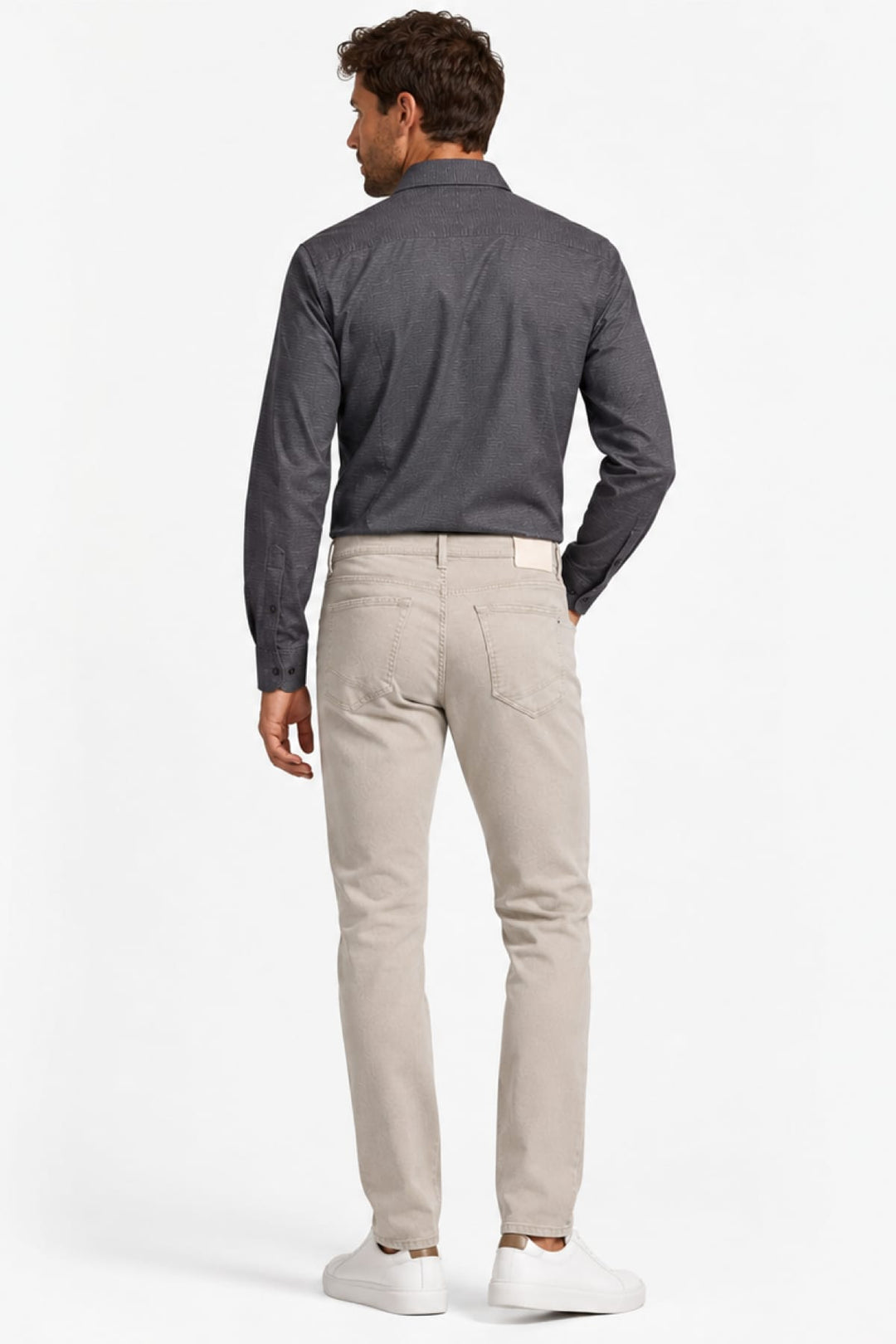 Side view of Brax modern beige men&