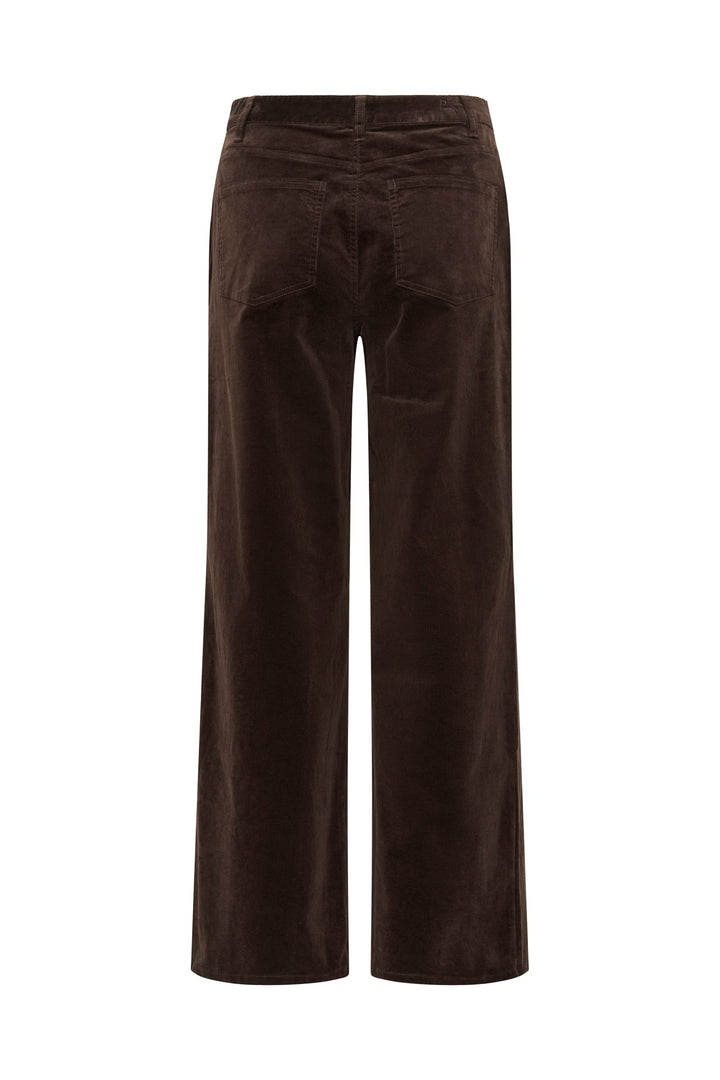 Pantalon en velours côtelé à jambe large vue de face pour femme Part Two