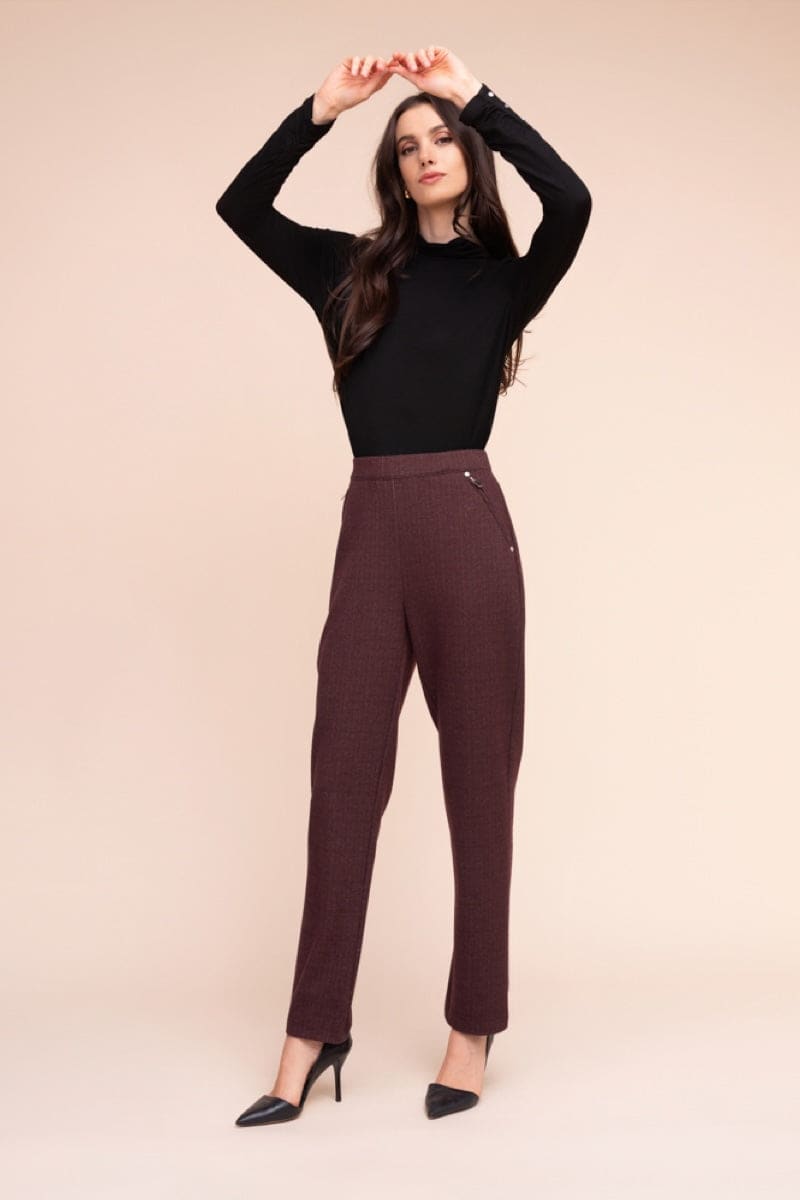 Pantalon habillé à jambe droite pour femme Alison Sheri