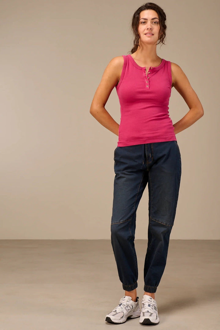 Pantalon jogger en denim pour femme Nile