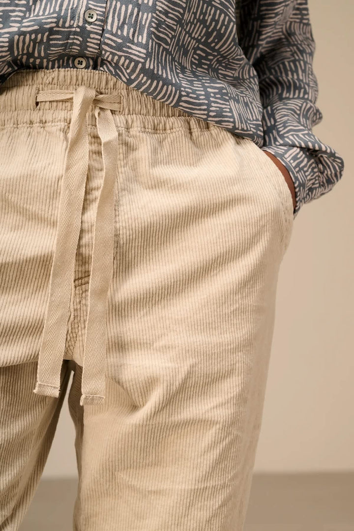 Pantalon jogging en velours côtelé pour femme Nile