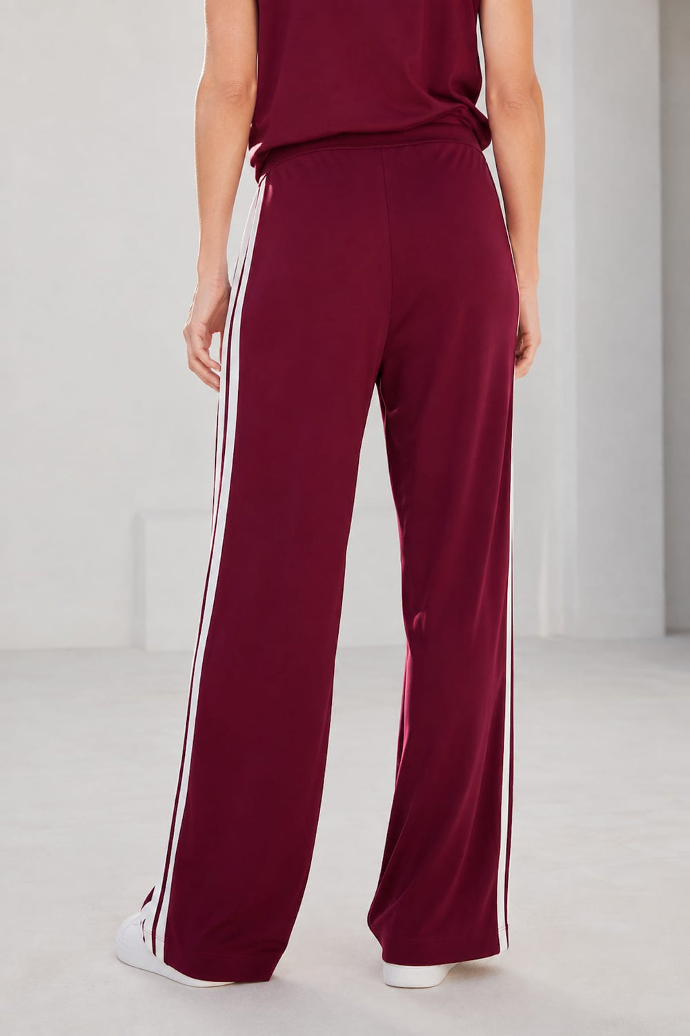 Lena Women's Wide-Leg Jogging Pants with Side Stripes by Kennys