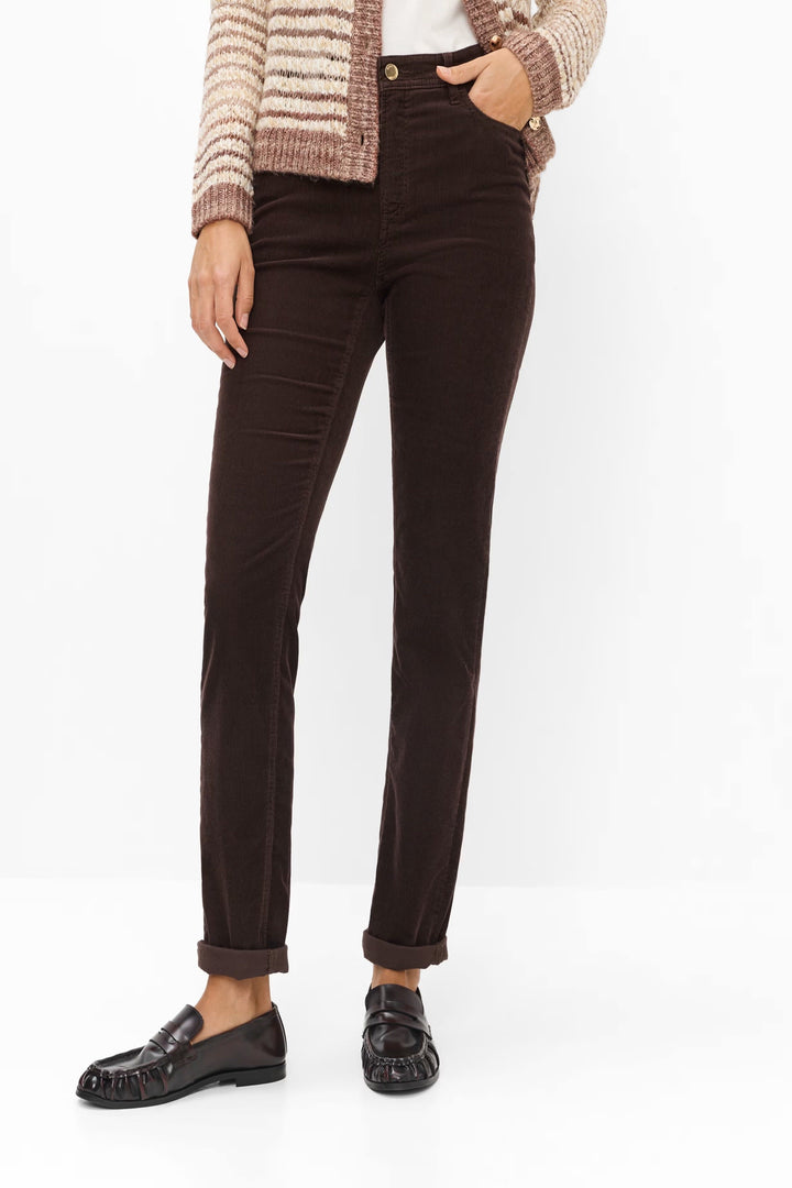 Pantalon Mary en velours côtelé à coupe droite pour femme Brax
