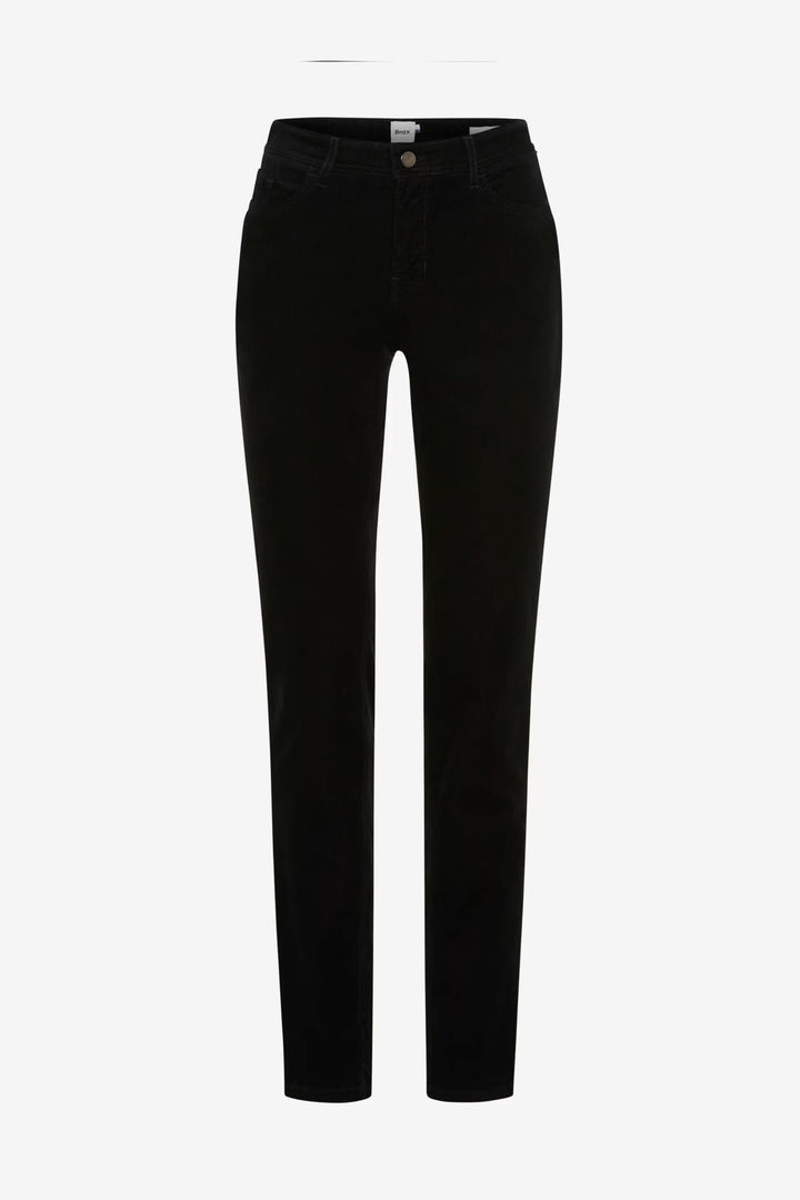 Pantalon Mary en velours côtelé coupe droite vue de face pour femme Brax