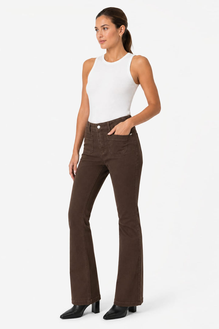 Pantalon Mary évasé à poches plaquées pour femme Brax