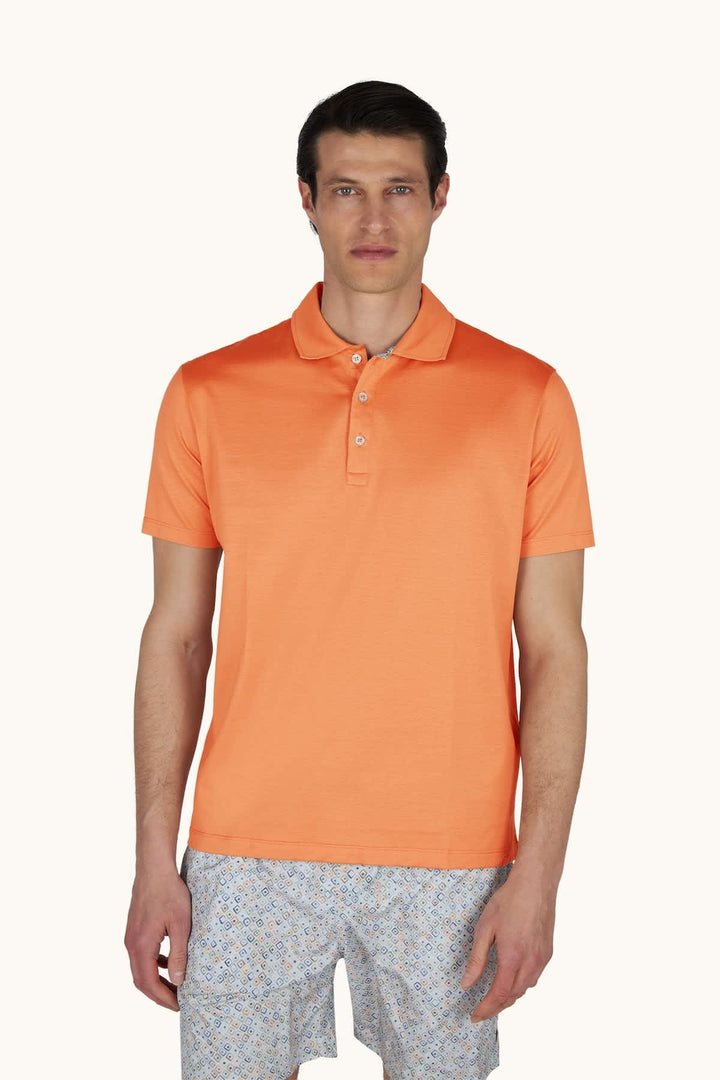 Vue de face polo texturé Paul and Shark pour homme bleu marine - Valérie Simon
