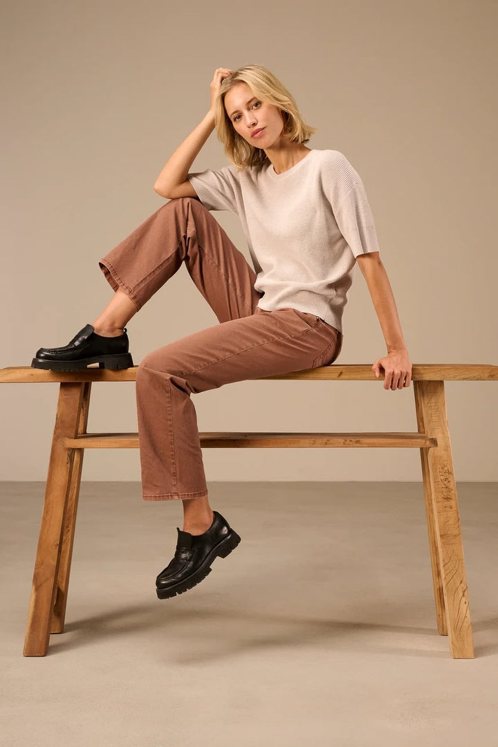 Pull à manches courtes pour femme Nile