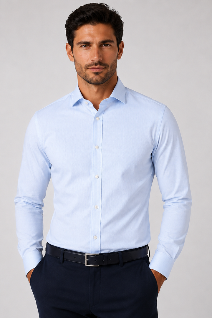 Textured dress shirt