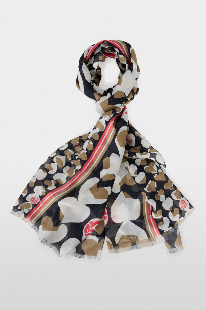 Foulard léger avec motif Heartbreaker