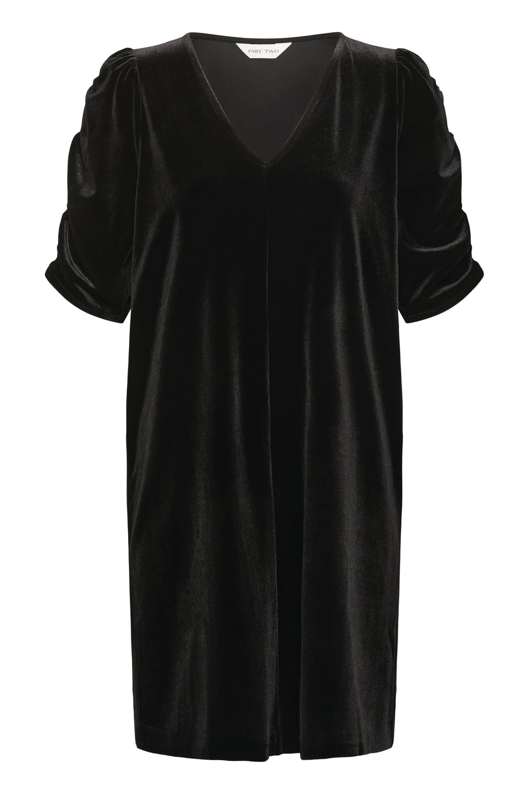 Robe courte Didem effet velours à manches froncées pour femme Part Two