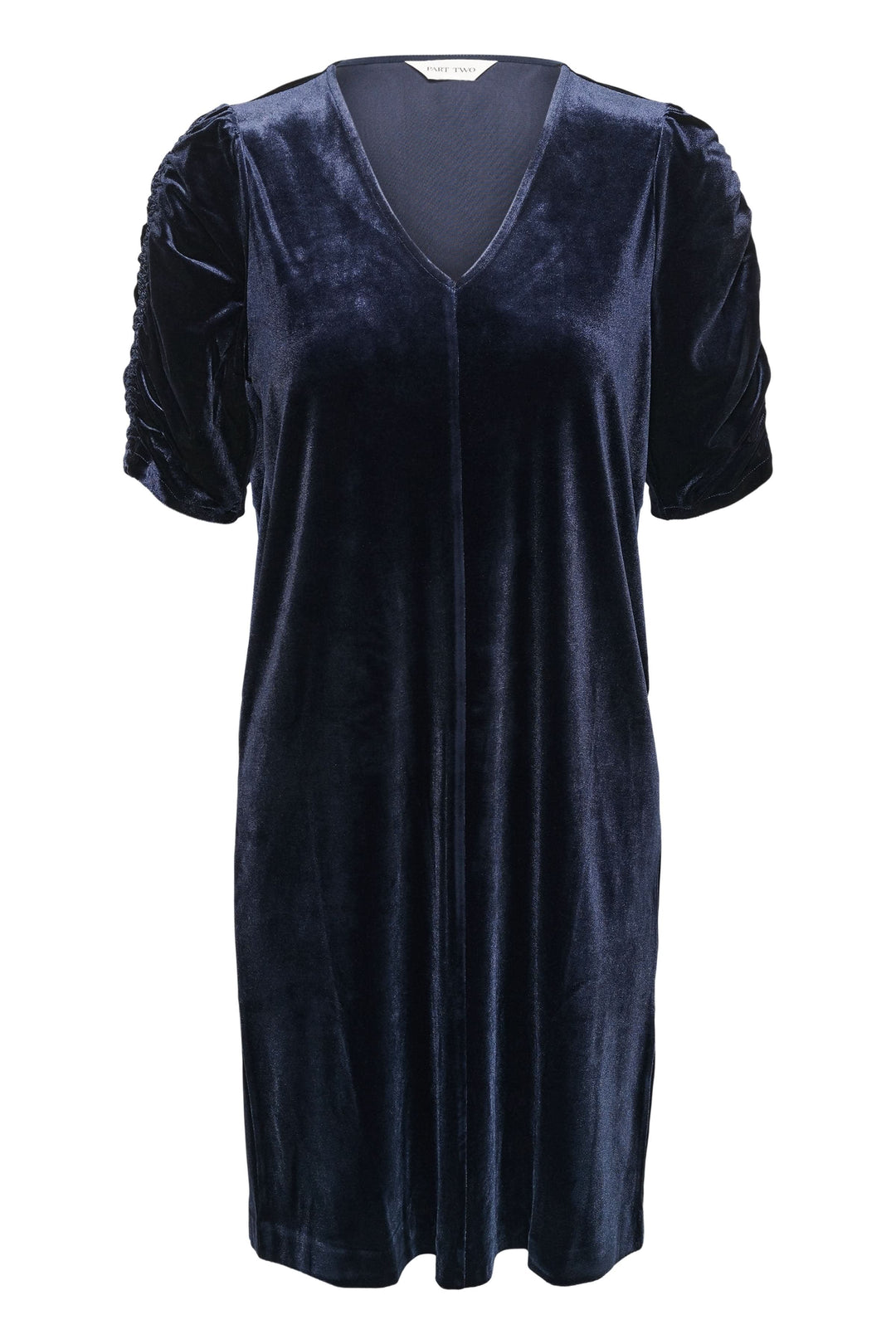Robe courte Didem effet velours à manches froncées pour femme Part Two