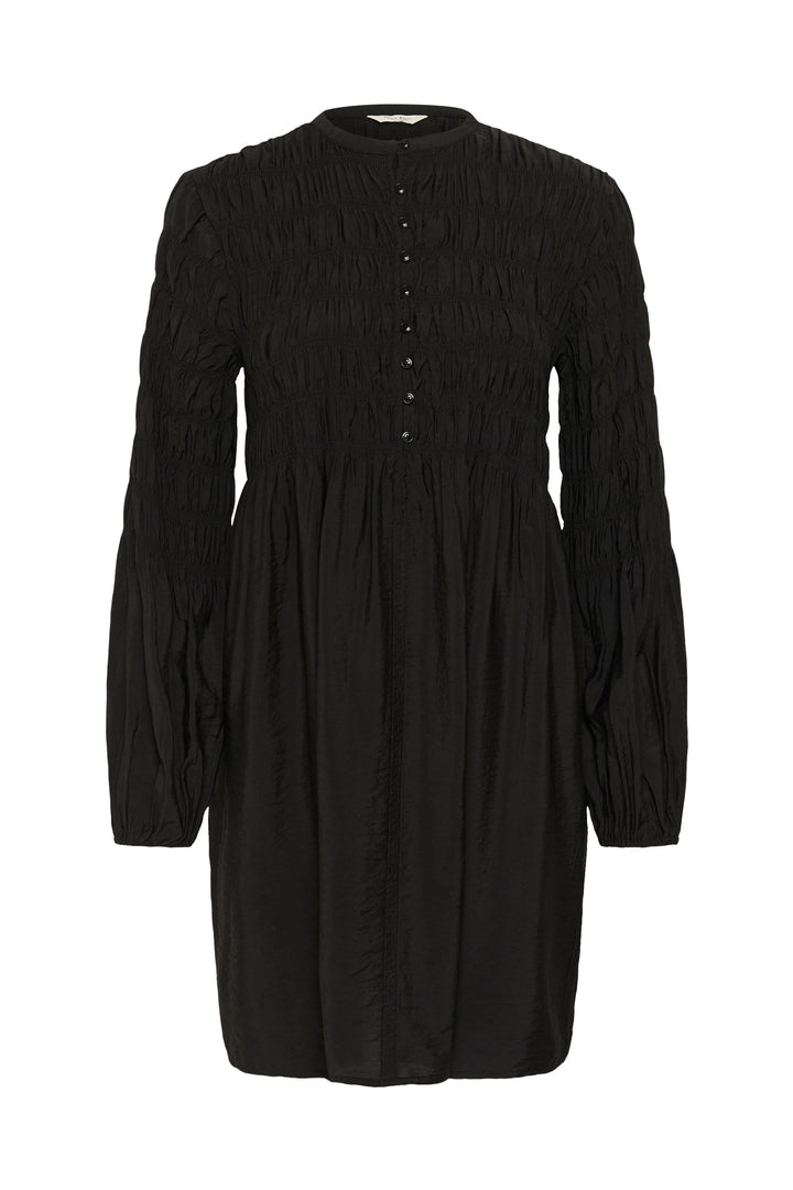 Robe courte fluide à manches longues vue de face pour femme Part Two