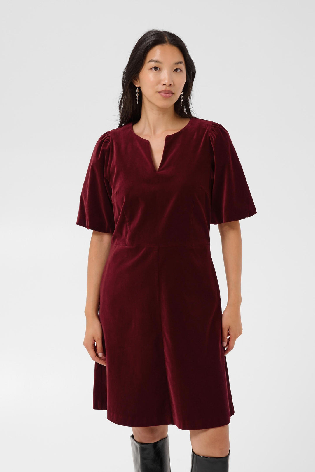 Robe Daiva en velours pour femme Part Two