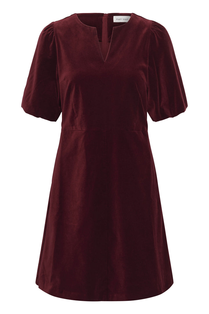 Robe Daiva en velours vue de face pour femme Part Two