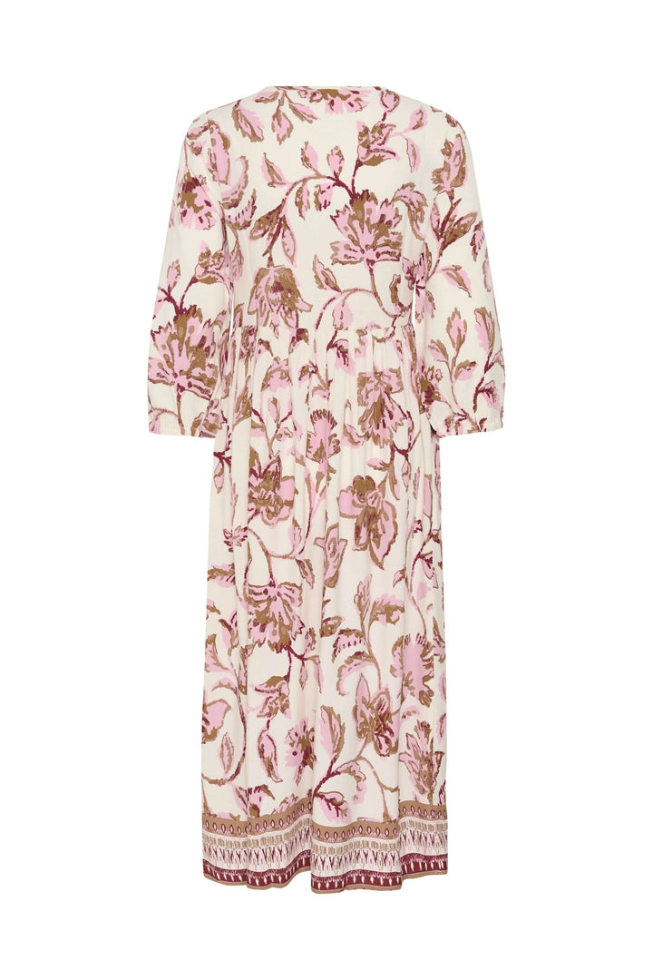 Robe midi fluide à imprimé floral