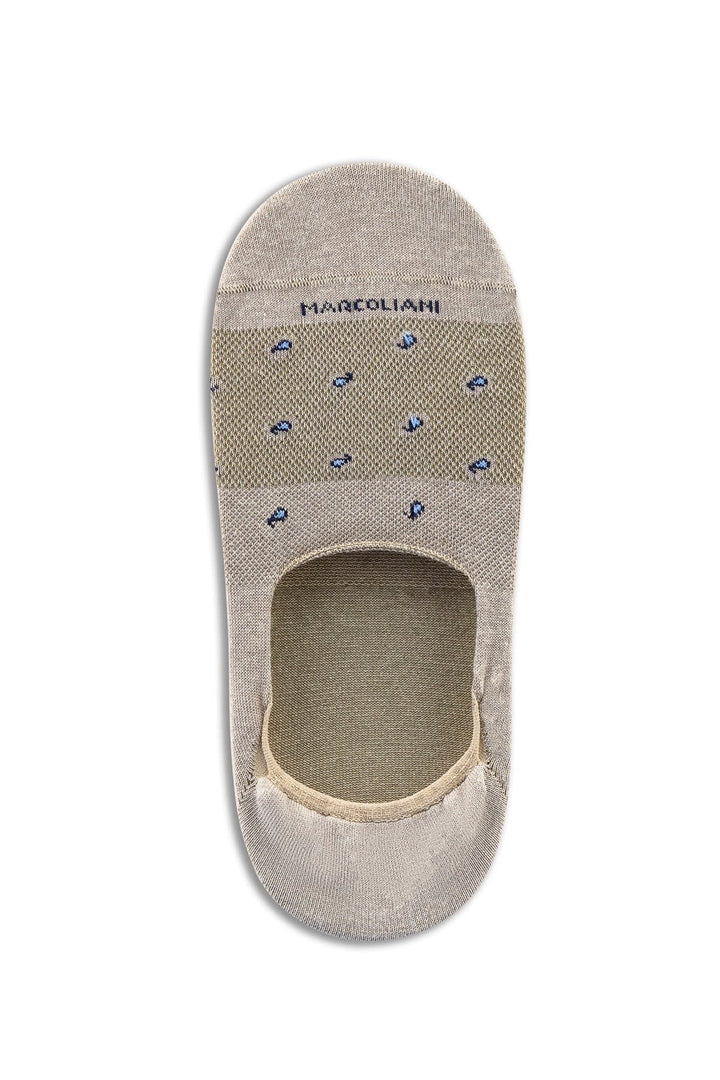 Vue de côté socquettes à motif cachemire Marcoliani pour homme noir - Valérie Simon