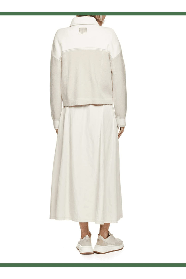 Vue de face veste maille texturée rose Marc Cain pour femme - Valérie Simon