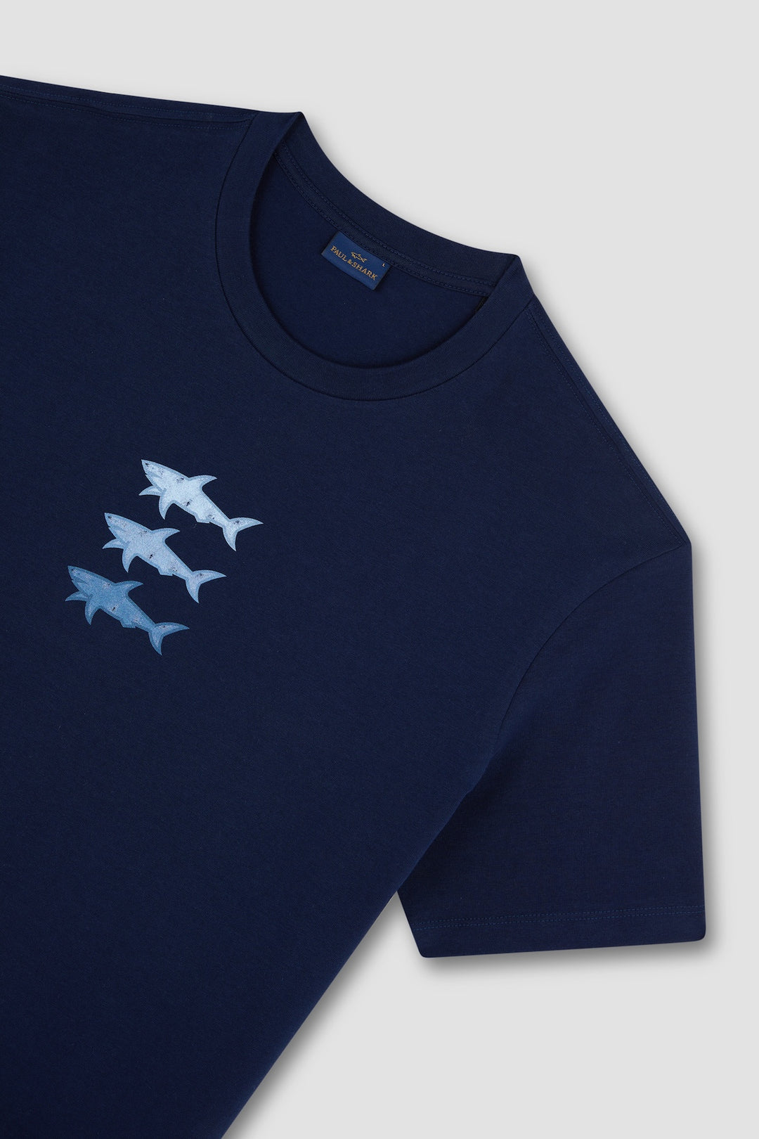 T-shirt en coton avec imprimé requins