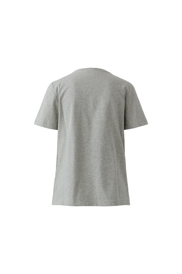 T-shirt à imprimé mode et détails scintillants vue de face pour femme Oui