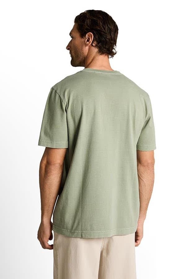 Vue de face T-shirt à poche poitrine Tom Tailor homme gris clair - Valérie Simon