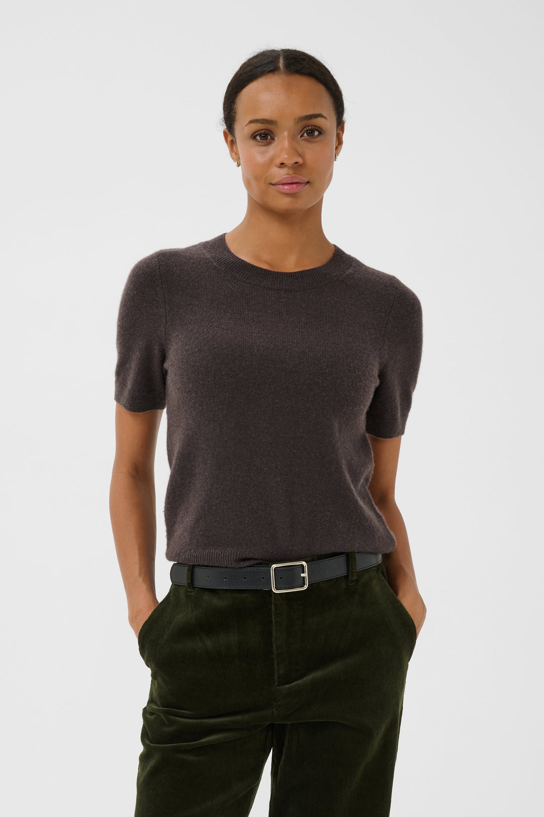 T-shirt en tricot à manches courtes pour femme Part Two