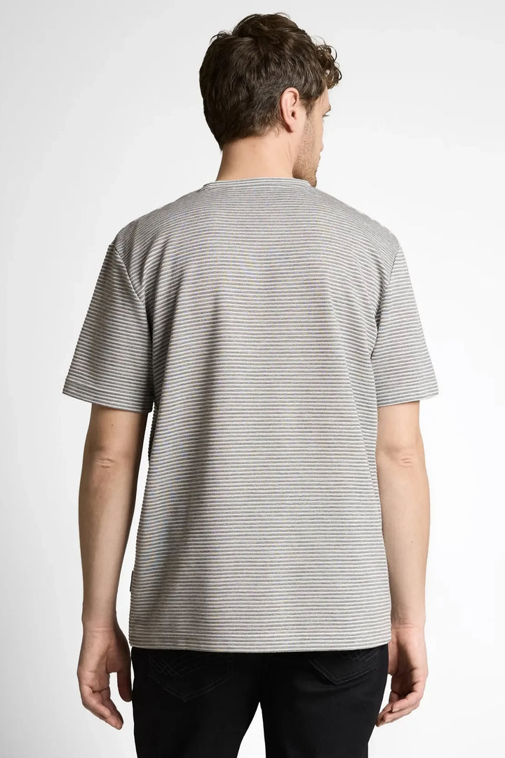 Front view of a gray Tom Tailor textured men&