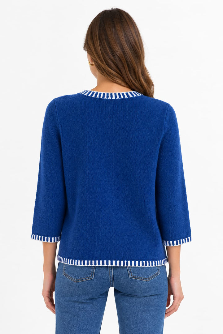 Tricot à broderies florales pour femme Coco y Club