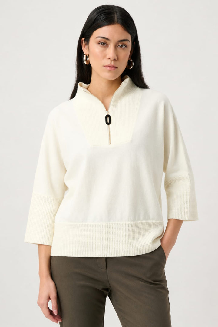 Vue de dos tricot texturé Joseph Ribkoff noir pour femme - Valérie Simon