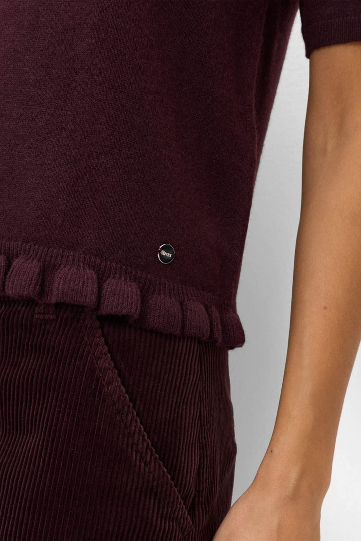 Tricot à manches courtes NINA vue de face pour femme Brax