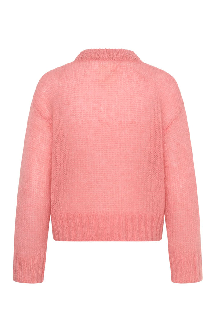 Tricot Sille duveteux à col rond pour femme Part Two