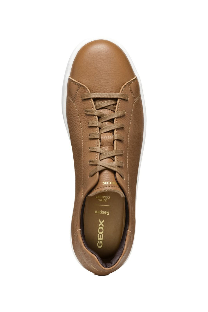 Textured leather sneakers