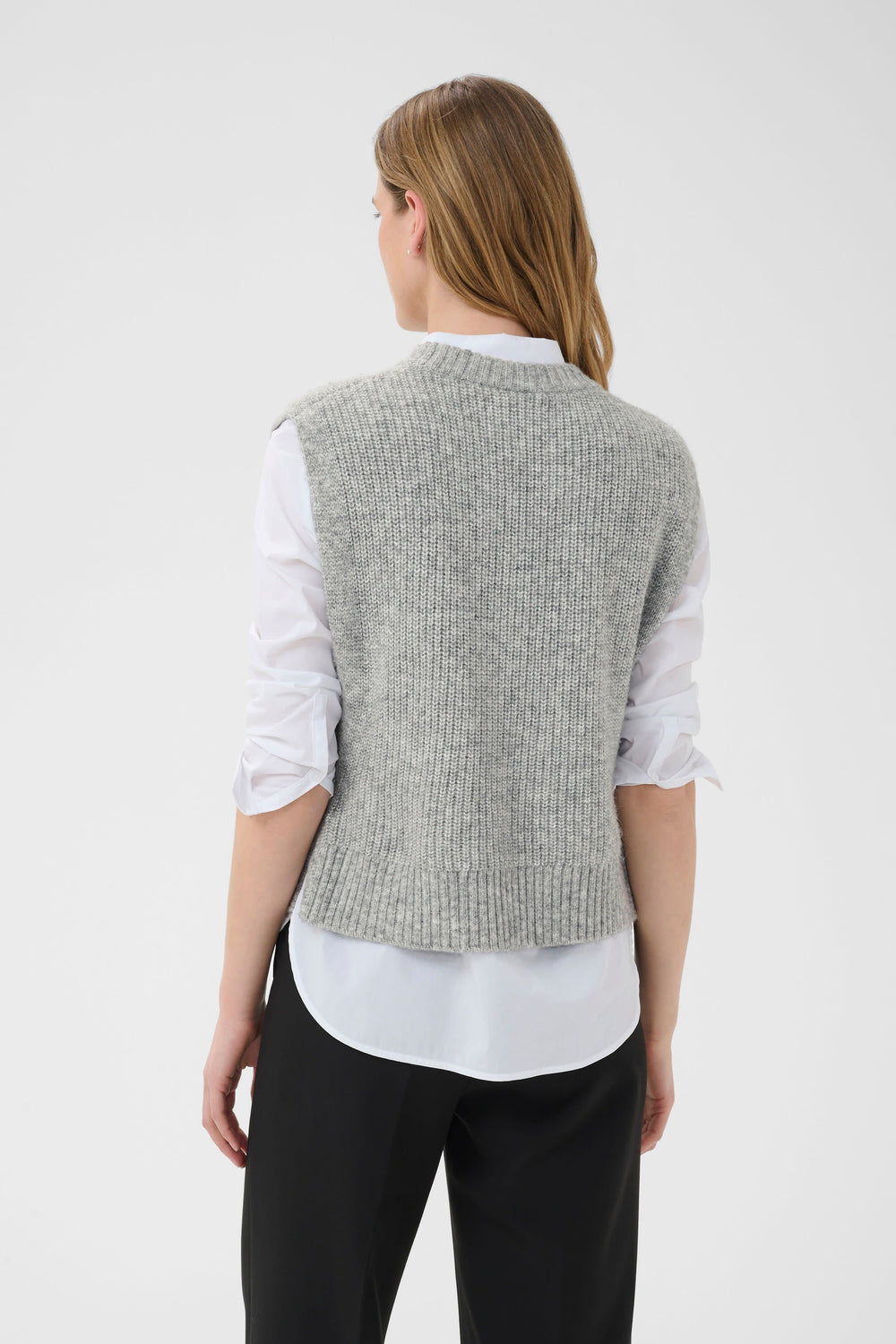 Veste sans manches Charlye en maille texturée pour femme Part Two